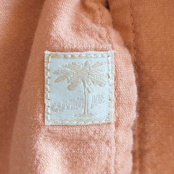 Calypso Joe Cotton Blend Hawaiian Shirt. Men's XL. Orange. - Picture 6 of 7